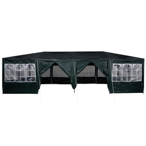 Tenda da Festa con 12 Pareti Verdi 8x4 m PE