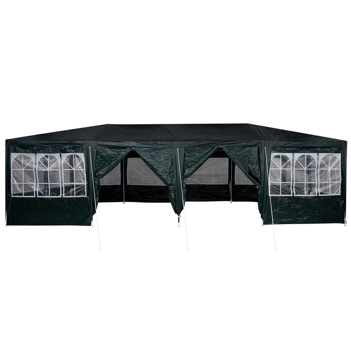 Tenda da Festa con 12 Pareti Verdi 8x4 m PE