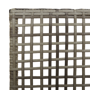 Sedie da giardino  2 pezzi con cuscini Grigio Rattan
