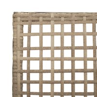 Sedie da Giardino  2 pz con Cuscini Beige in Polyrattan