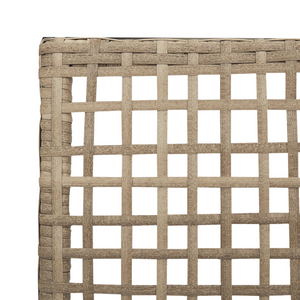 Sedie da Giardino  2 pz con Cuscini Beige in Polyrattan