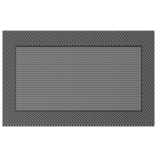 Tappeto da esterno 'ARAKIL'Nero e Grigio 250x400 cm PP
