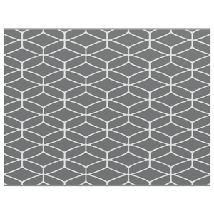 Coperta da esterno ARAKIL Grigia e Bianca Poliestere 250 x 300 cm