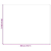 Coperta da esterno ARAKIL Grigia e Bianca Poliestere 250 x 300 cm