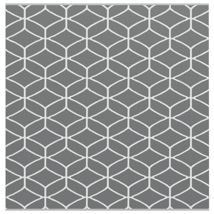 Coperta da esterno ARAKIL Grigio e Bianco Poliestere Grande Pieghevole