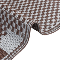 Tappeto da Esterno ARAKIL Marrone e Bianco Polipropilene