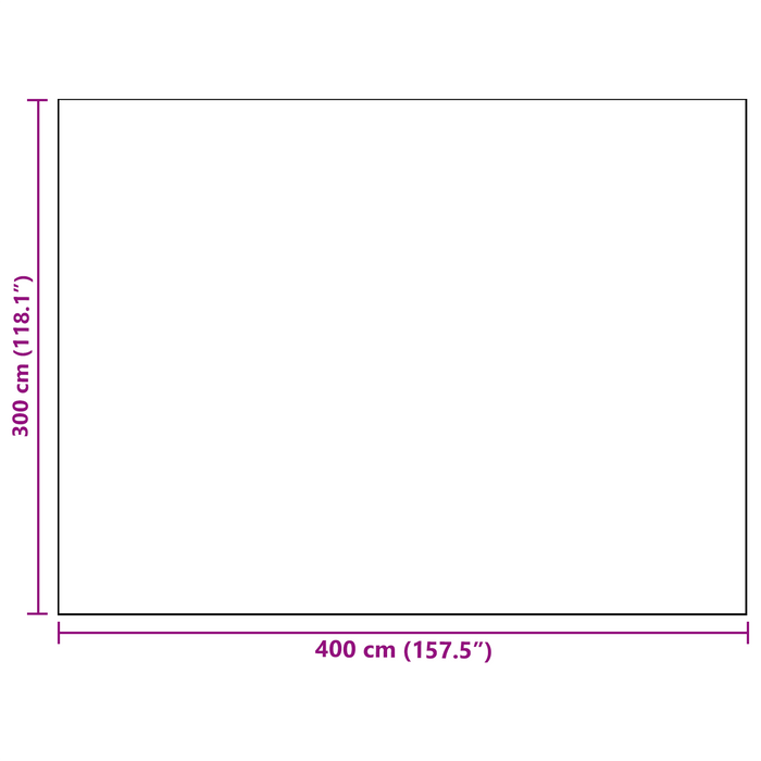 Tappeto da esterno 'ARAKIL'rosa 300x400 cm PP