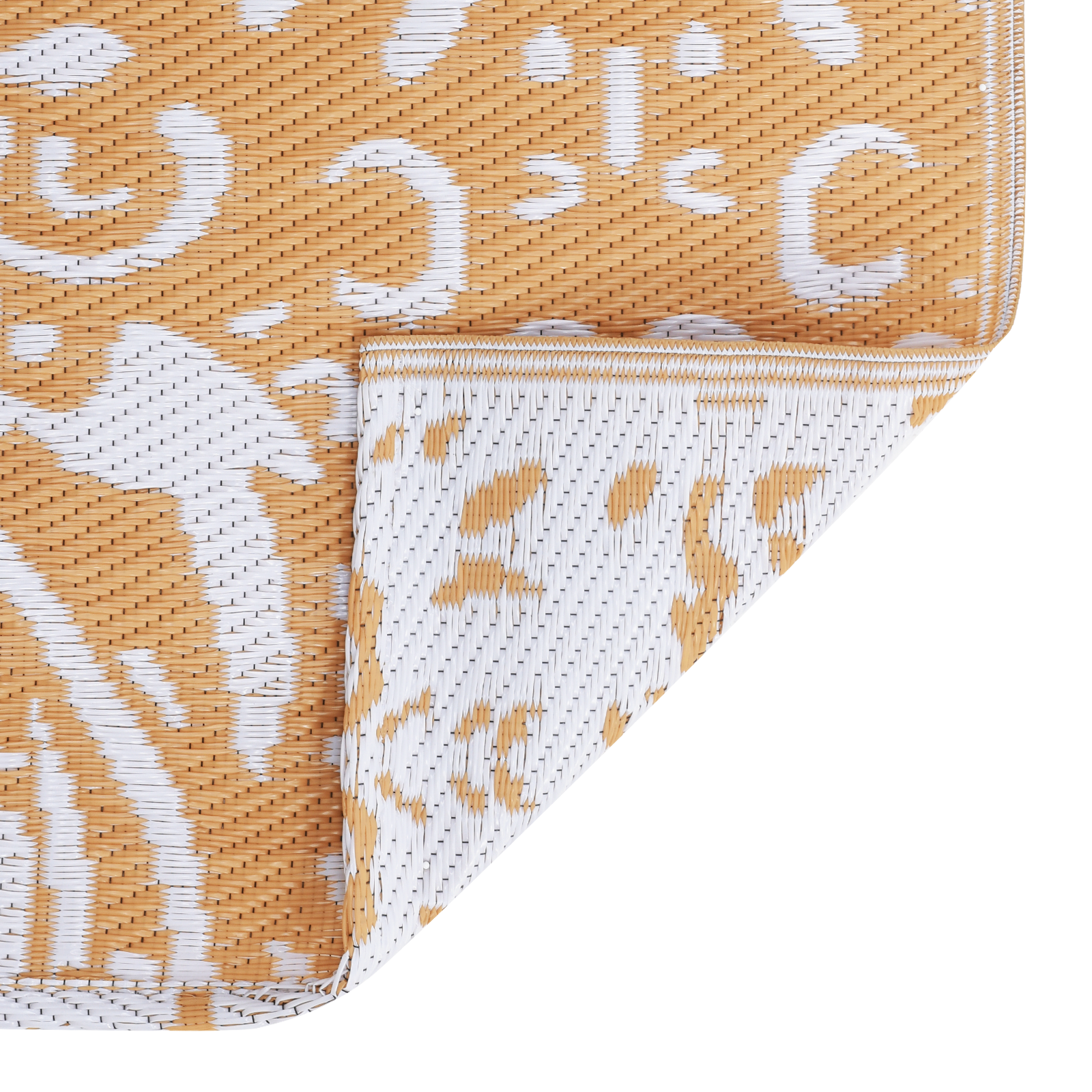 Tappeto da esterno ARAKIL di Arancione e bianco Poliestere