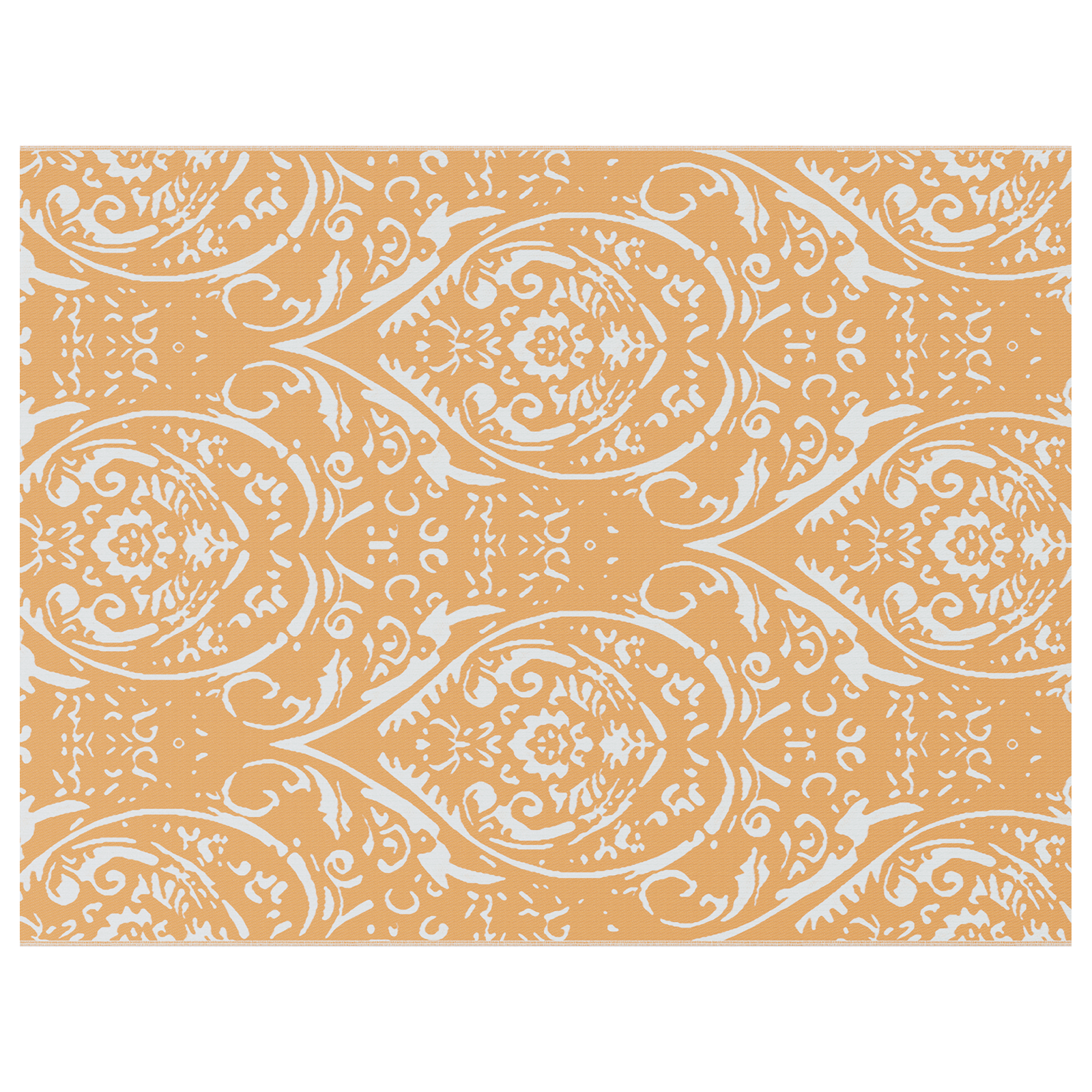 Tappeto da esterno ARAKIL di Arancione e bianco Poliestere