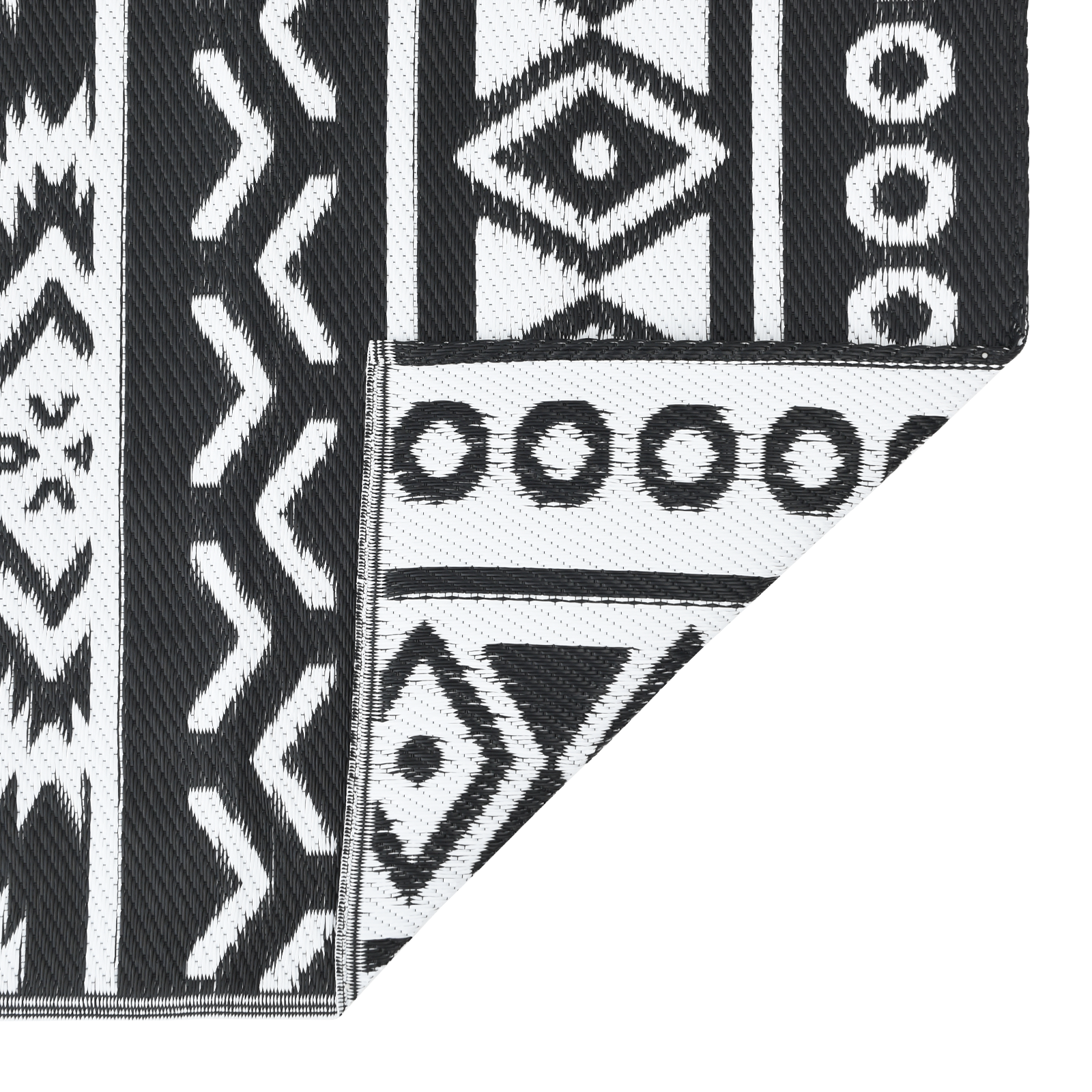 Tappeto da esterno ARAKIL Nero e bianco Polipropilene 300 x 400 cm