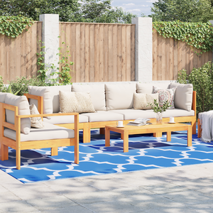 Coperta da esterno ARAKIL Blu Poliestere 300 x 400 cm Intarsi decorativi