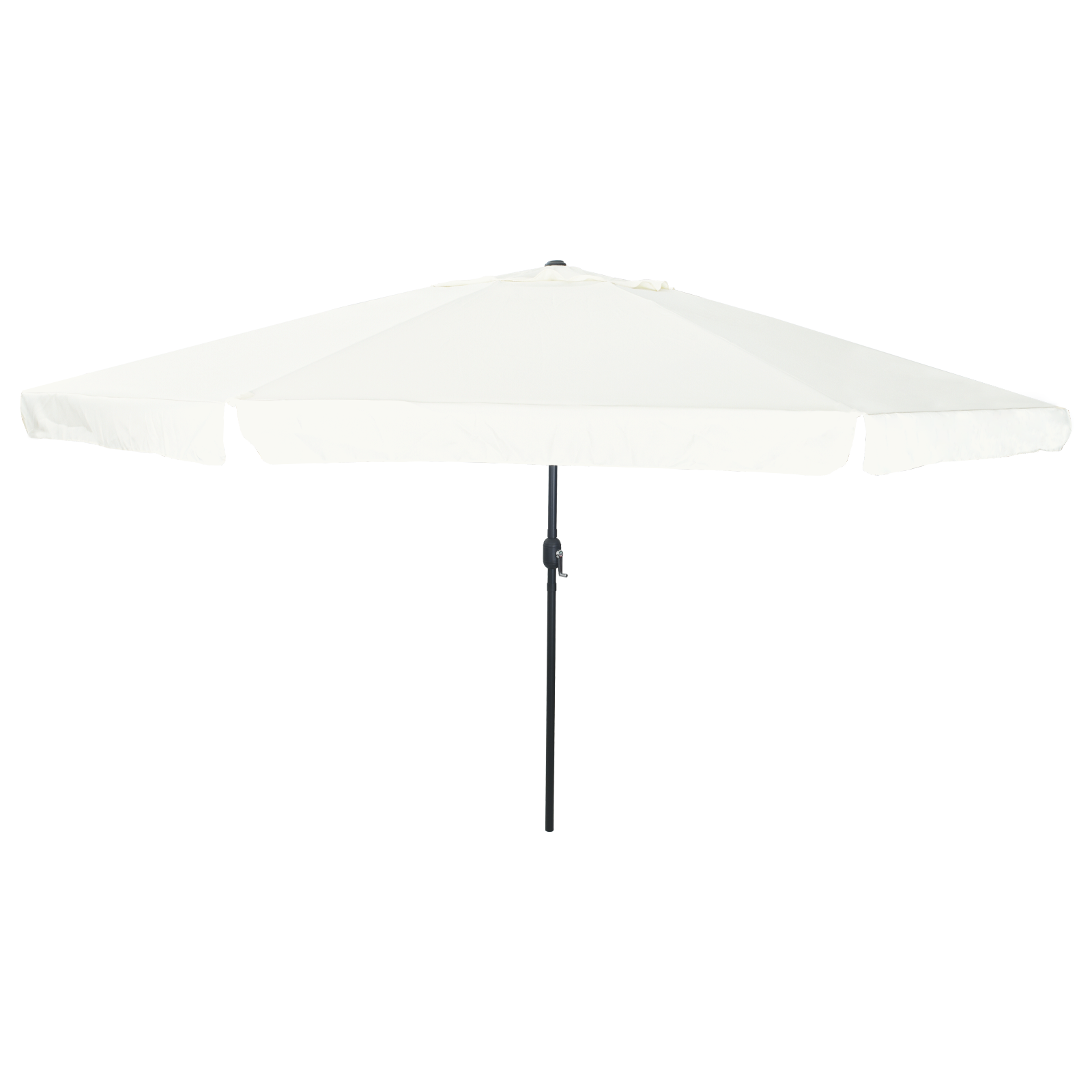 Parasole da Giardino  ø395x245 cm Bianco Sabbia
