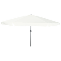 Parasole da Giardino  ø395x245 cm Bianco Sabbia