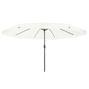 Parasole da Giardino  ø395x245 cm Bianco Sabbia