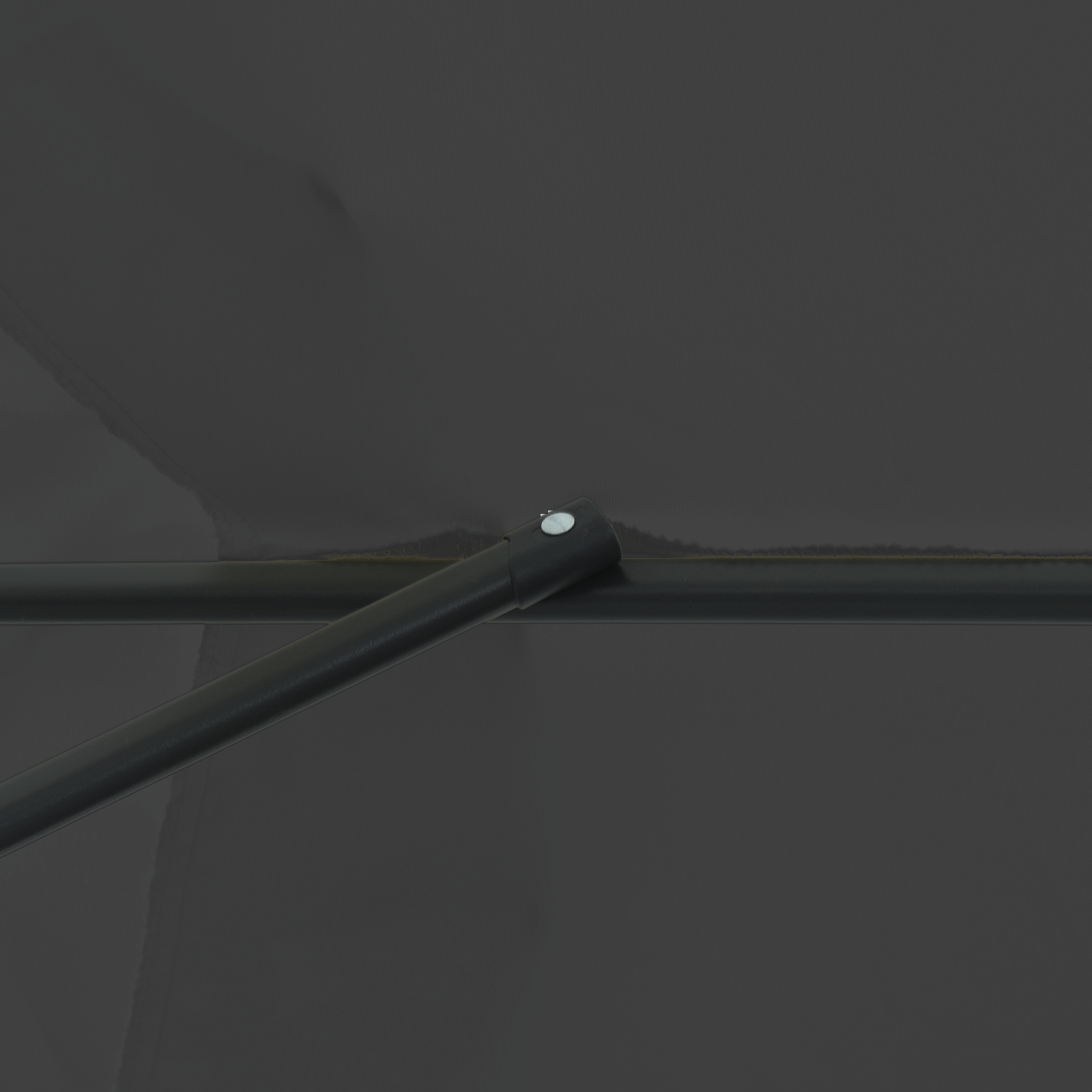 Parasol da Giardino  ø395x245 cm Grigio Scuro