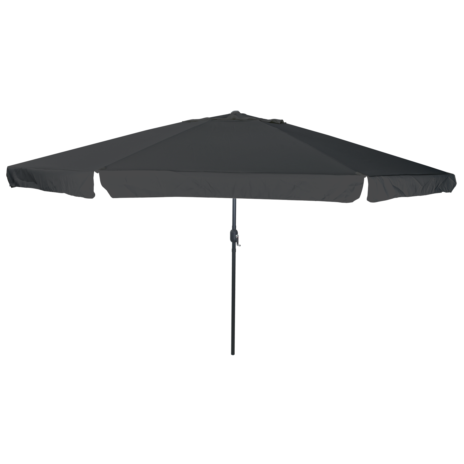 Parasol da Giardino  ø395x245 cm Grigio Scuro