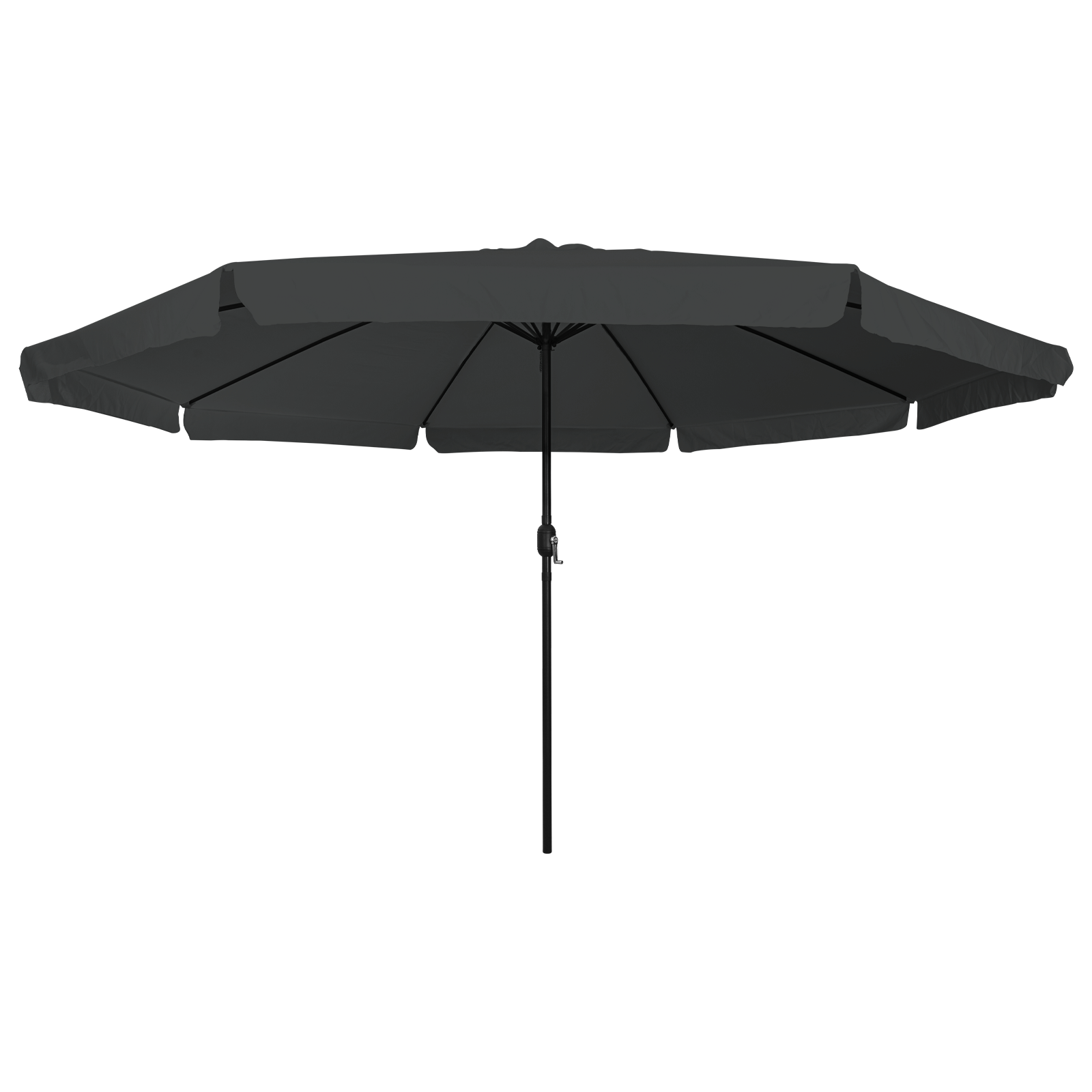 Parasol da Giardino  ø395x245 cm Grigio Scuro