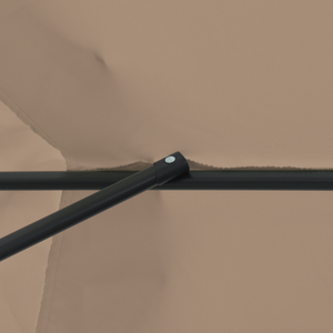 Parasol da giardino  ø395x245 cm Tortora