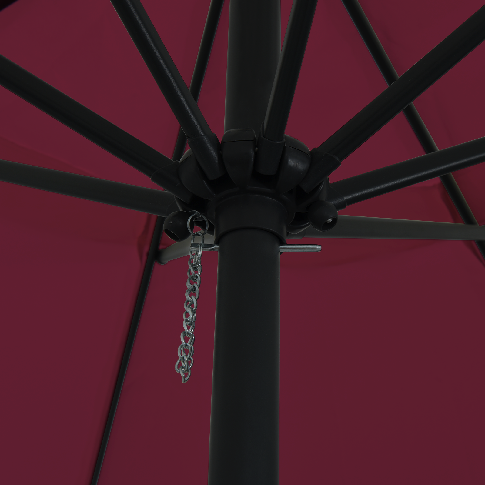 Ombrellone da Giardino ø395x245 cm Bordeaux