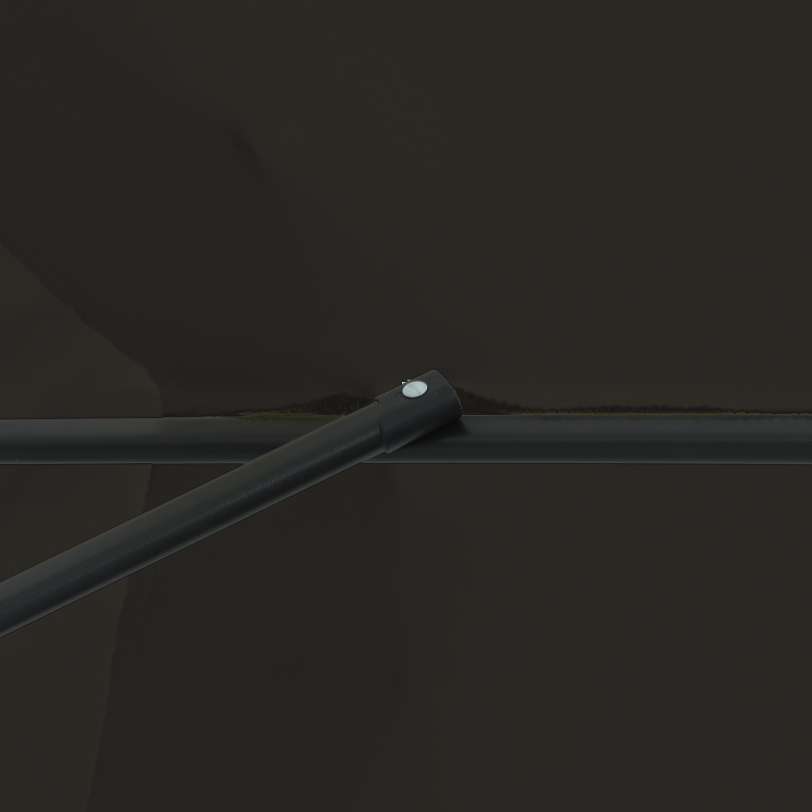 Ombrellone da Giardino  ø395x245 cm Nero