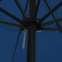 ombrellone da giardino  ø395x245 cm Blu Azzurro