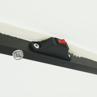 Parasol da Giardino  con Luci LED ø395x245 cm Bianco Sabbia