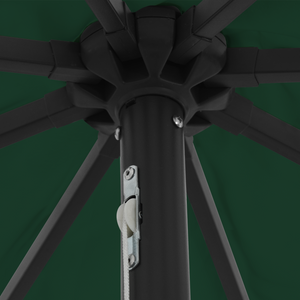 Parasol da Giardino  con Luci LED ø395x245 cm Verde