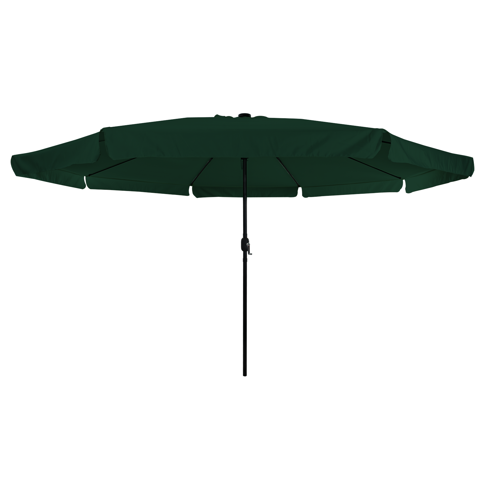 Parasol da Giardino  con Luci LED ø395x245 cm Verde