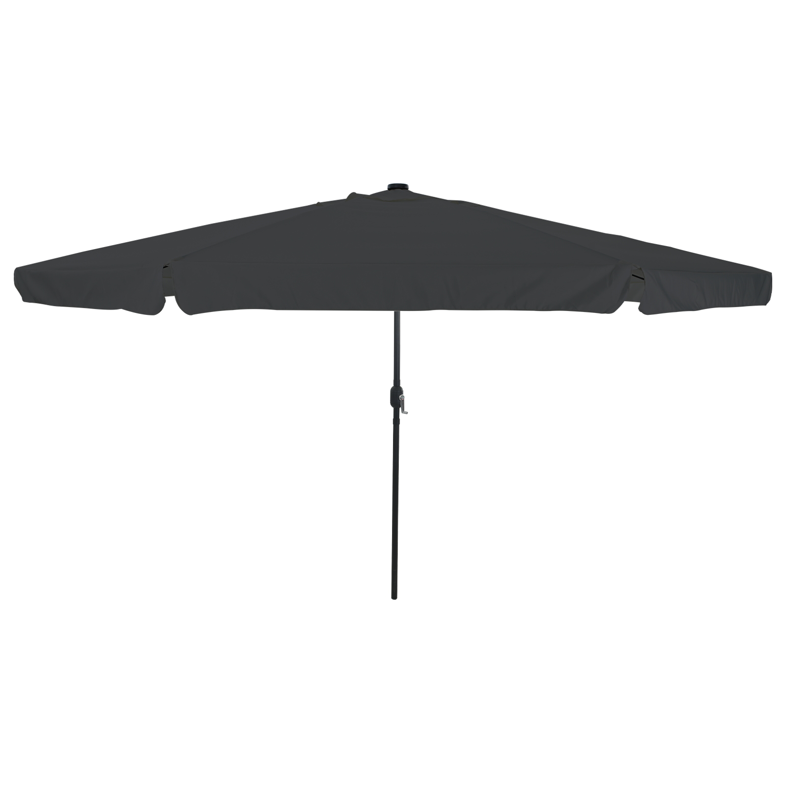 Parasol da Giardino  con Luci a LED ø395x245 cm Antracite