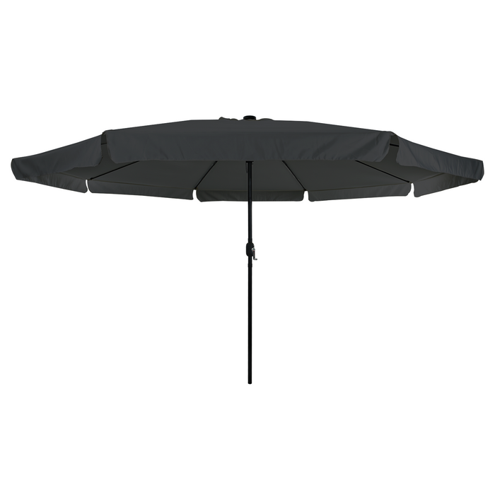 Parasol da Giardino  con Luci a LED ø395x245 cm Antracite