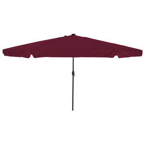Parasol da giardino  con luci LED Ø395x245 cm Rosso Bordeaux