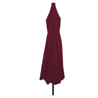 Parasol da giardino  con luci LED Ø395x245 cm Rosso Bordeaux
