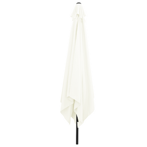 Ombrellone Quadrato da Giardino  295x245 cm Bianco Sabbia