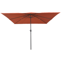 Parasol da giardino quadrato  295x245 cm Terracotta