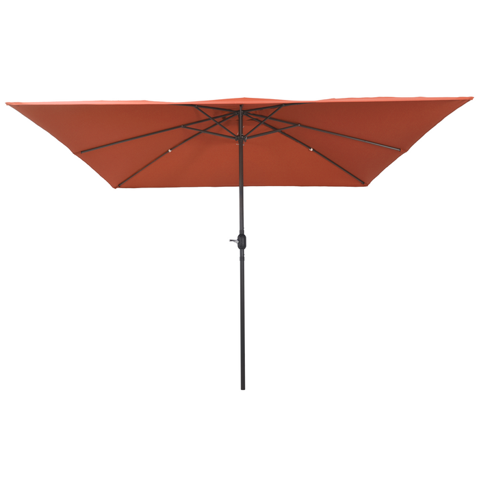 Parasol da giardino quadrato  295x245 cm Terracotta