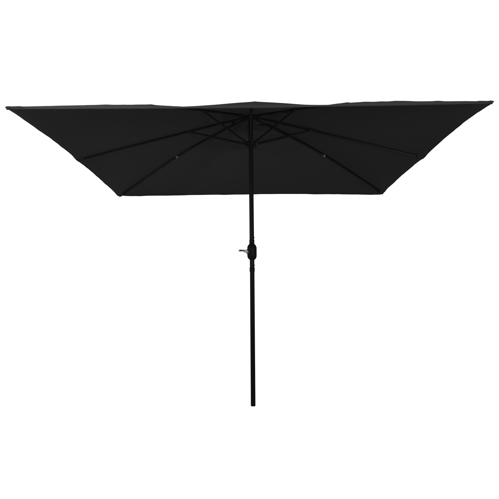 Ombrellone da Giardino Quadrato 295x245 cm Nero