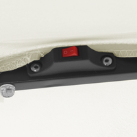 Parasol da giardino quadrato  con luci LED 295x245 cm Bianco sabbia