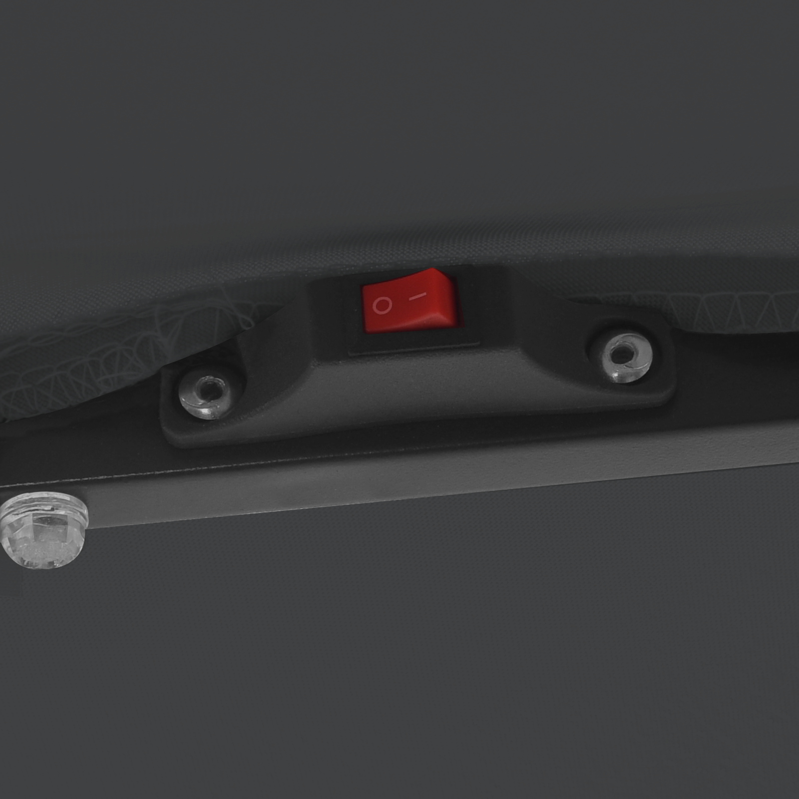 ombrellone quadrato  con luci LED 295x245 cm grigio scuro