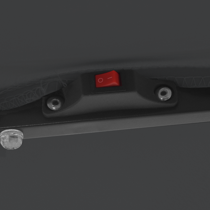 ombrellone quadrato  con luci LED 295x245 cm grigio scuro