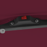 Parasol quadrato da giardino  con luci LED 295x245 cm Bordeaux