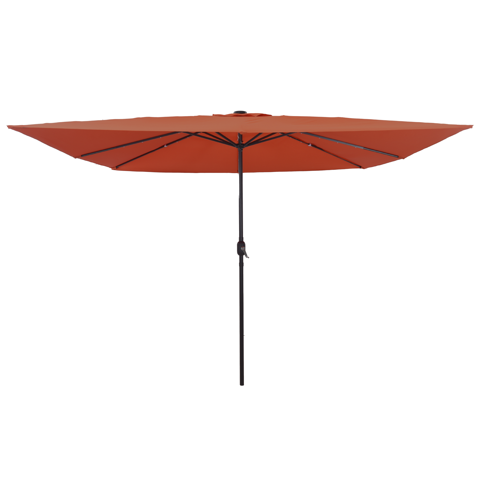 Parasol Quadrato per Giardino  con Luci LED 295x245 cm Terracotta