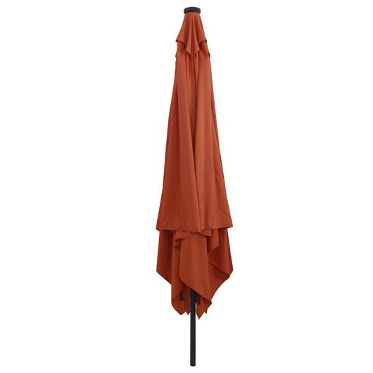 Parasol Quadrato per Giardino  con Luci LED 295x245 cm Terracotta