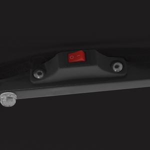 Parasol da giardino quadrato  con luci LED 295x245 cm  Nero