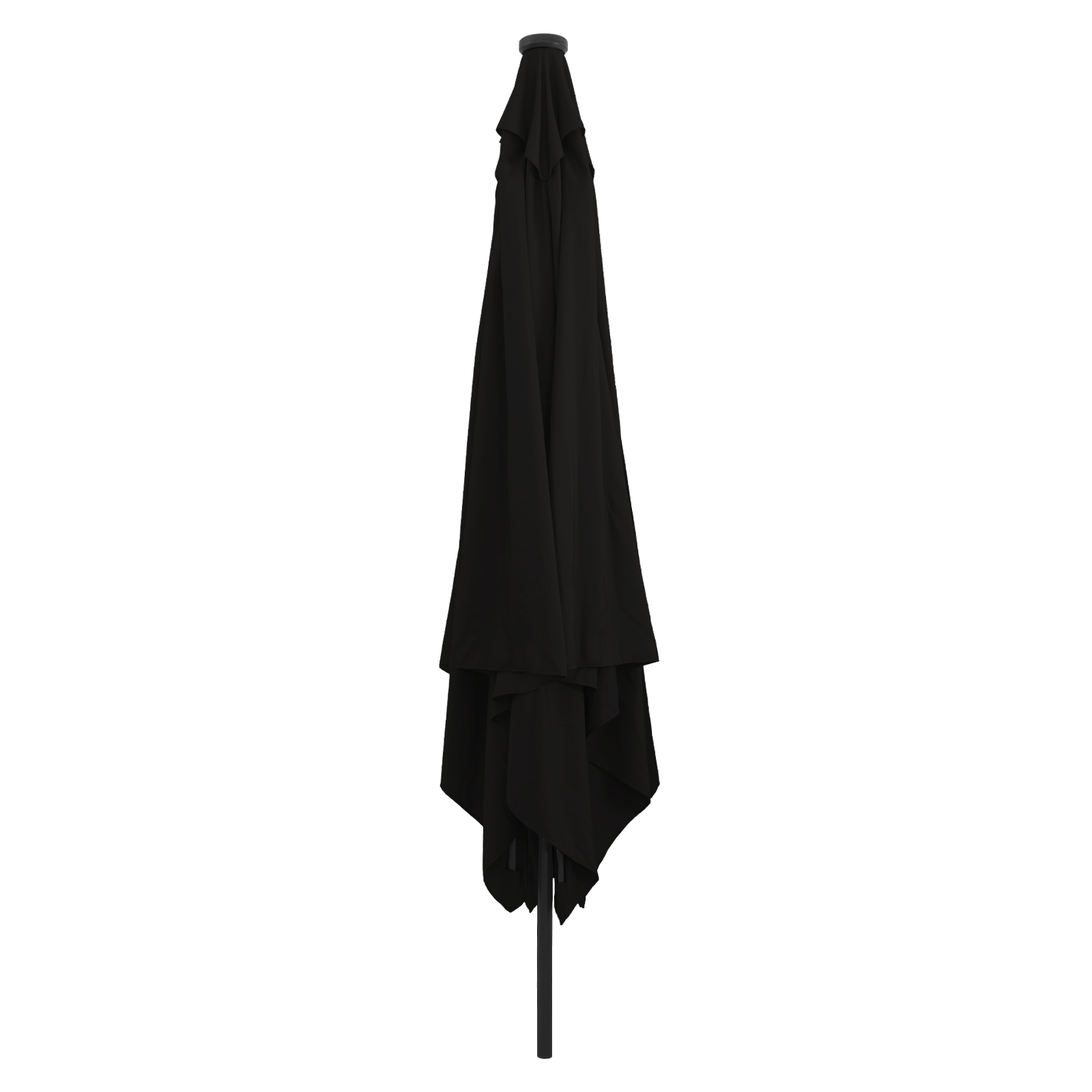 Parasol da giardino quadrato  con luci LED 295x245 cm  Nero