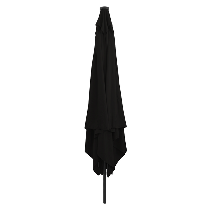 Parasol da giardino quadrato  con luci LED 295x245 cm  Nero