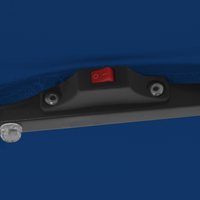 Parasol quadrato da giardino  con luci LED 295x245 cm Blu