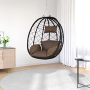 Sedia a Uovo Appesa Basket senza Supporto CaffÃ¨ Rattan Sintetico