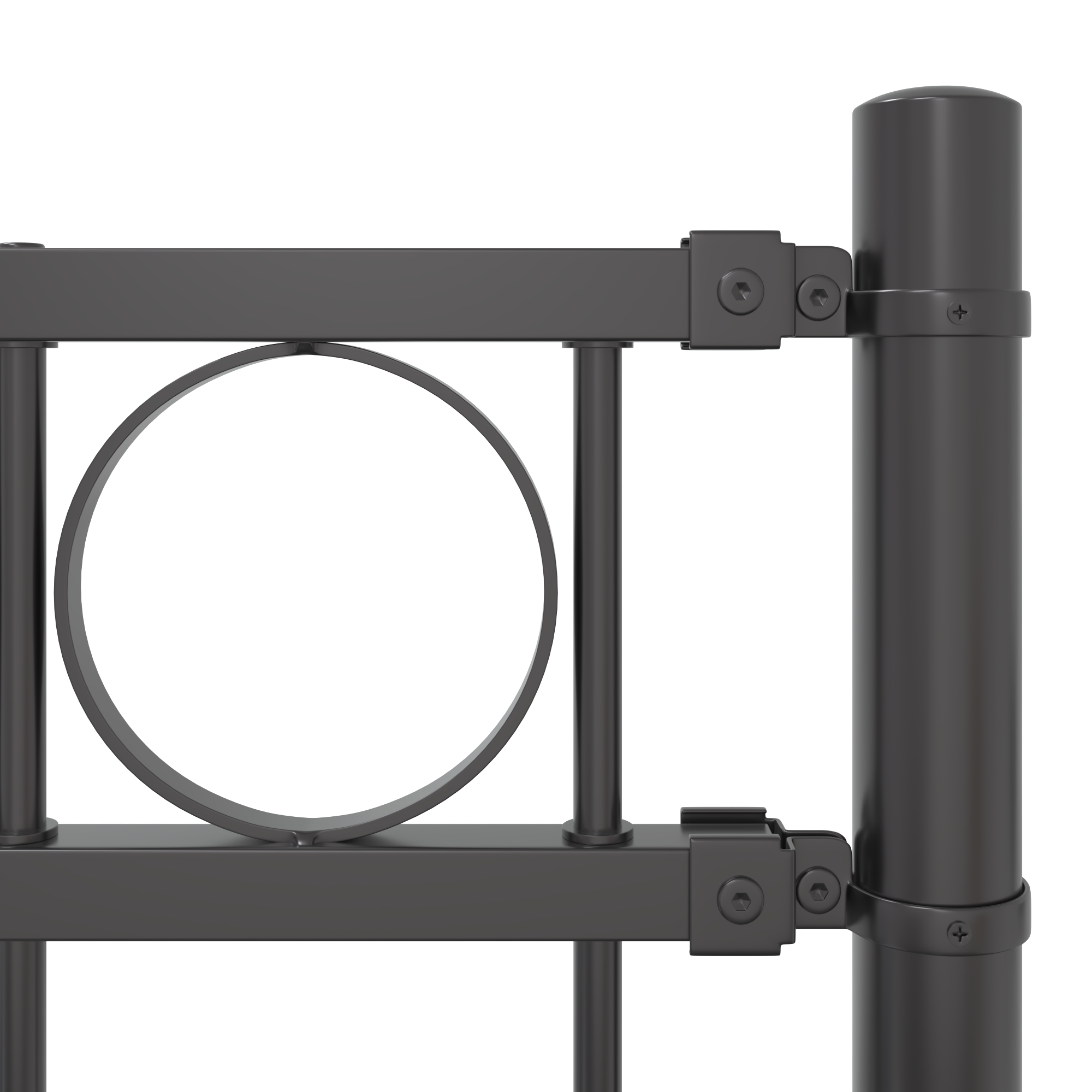 Recinzione da Giardino  Grigia 1,7x1 m in Acciaio