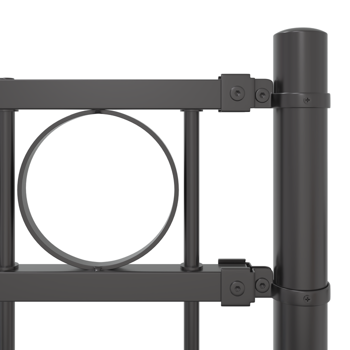 Recinzione da Giardino  Grigia 1,7x1 m in Acciaio