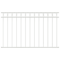 Pannello Fencing  Bianco 1,7x1 m in Acciaio